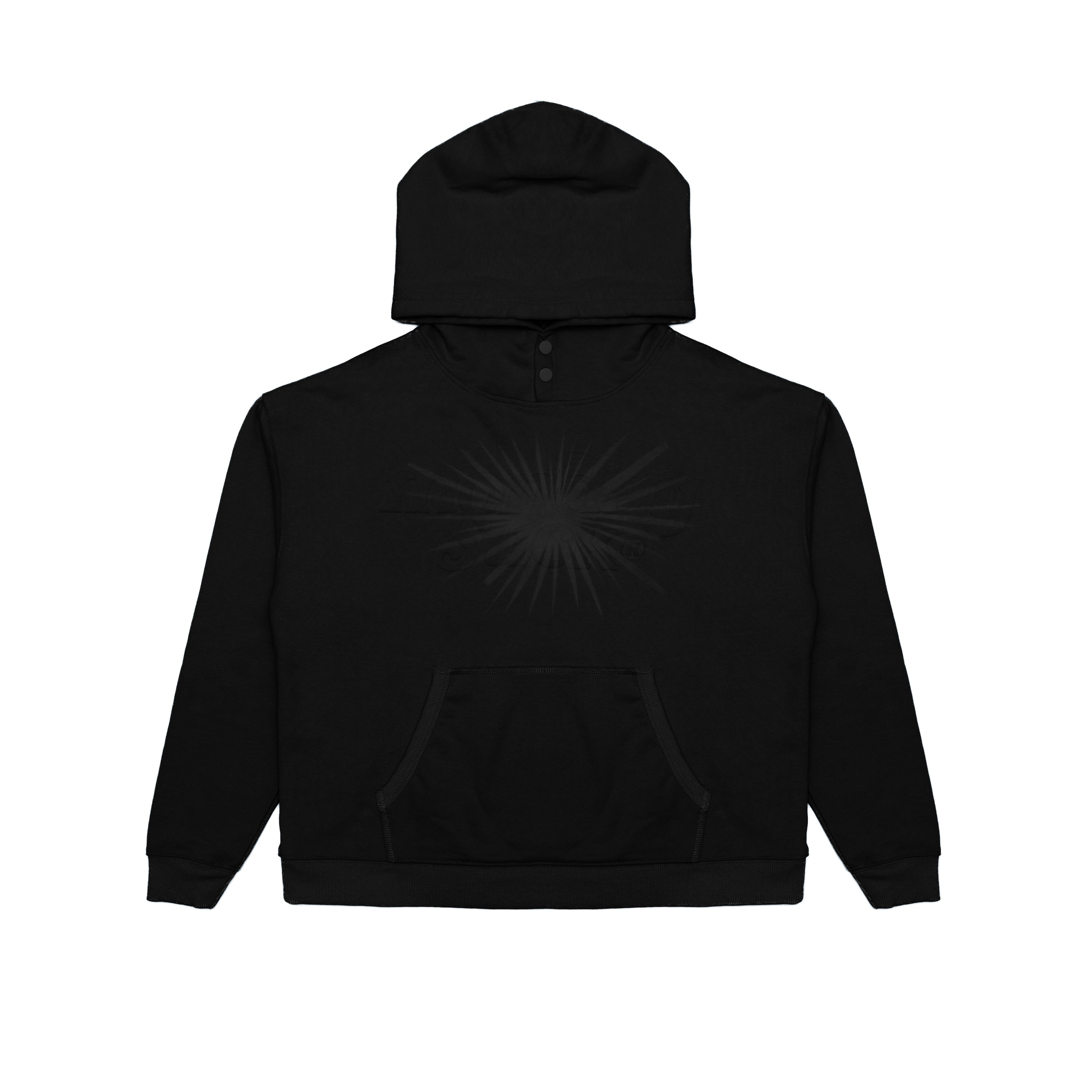 Mondaysuck Emboss Trademark Hoodie Small Black