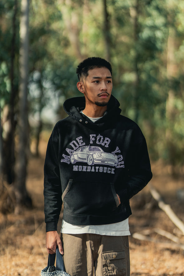 Distress Porsche Collegiate Hoodie