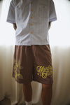 Floral Logo Mesh Shorts