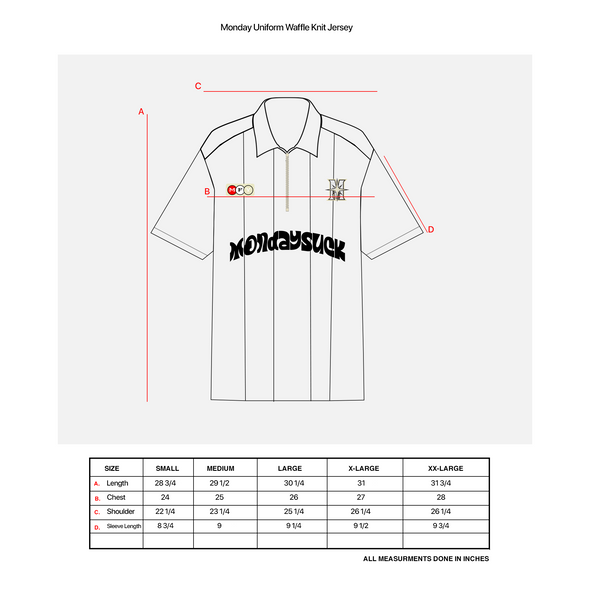 Monday Uniform Waffle Knit Jersey