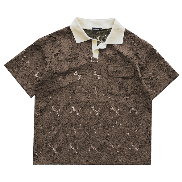 Floral Lace Polo