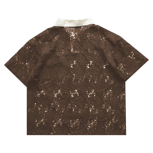 Floral Lace Polo