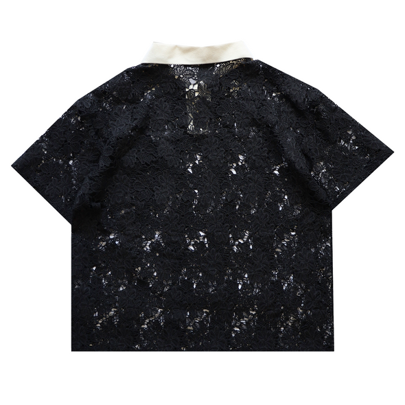 Floral Lace Polo