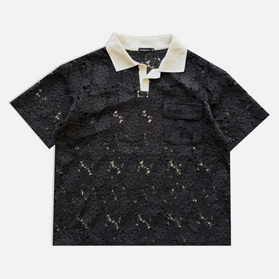 Floral Lace Polo