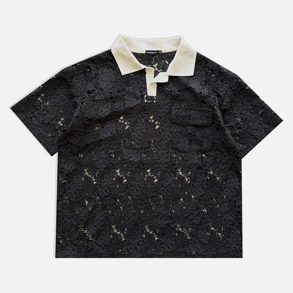 Floral Lace Polo