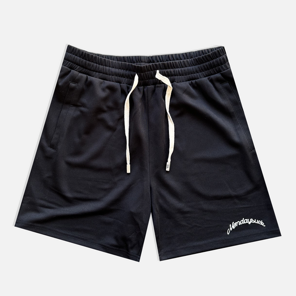Core Black Mesh Shorts