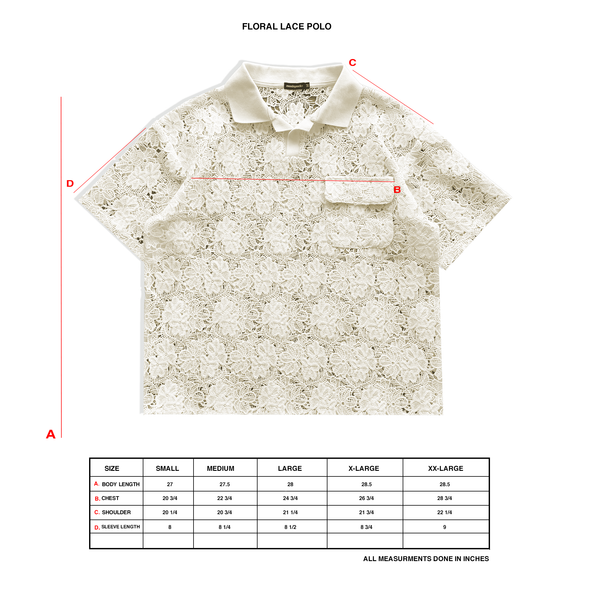 Floral Lace Polo