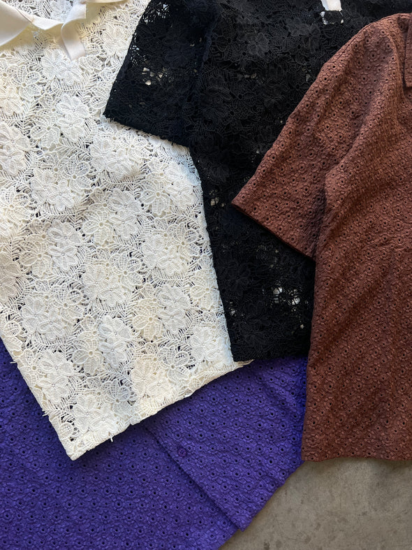 Floral Lace Polo