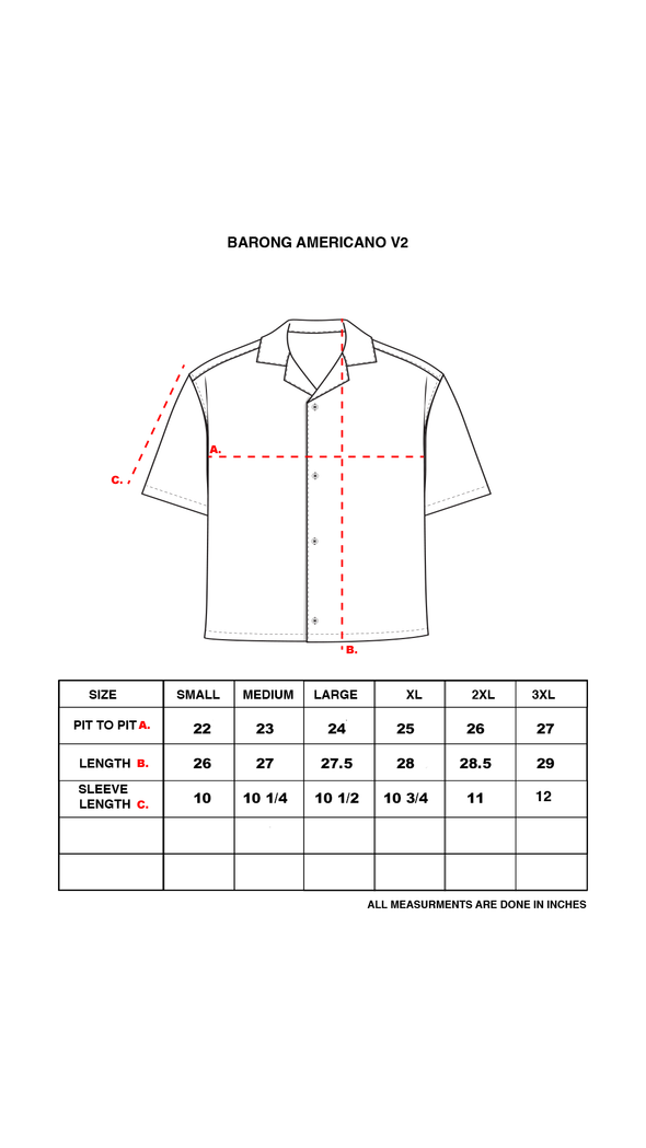 Barong Americano Button Up