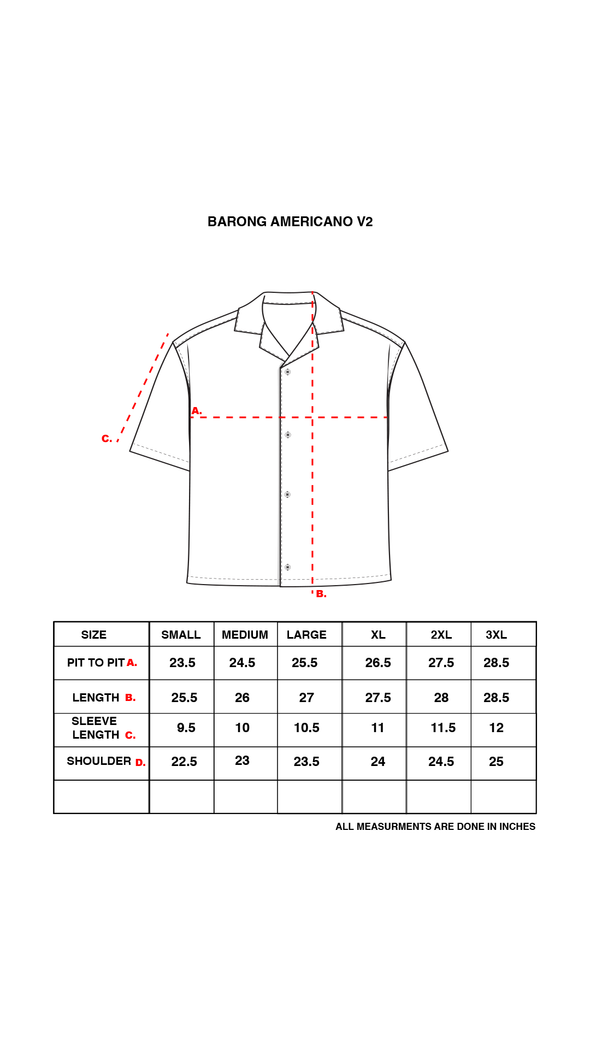 Barong Americano Button Up
